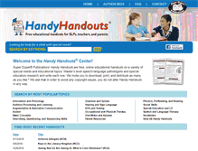 Tablet Screenshot of handyhandout.com